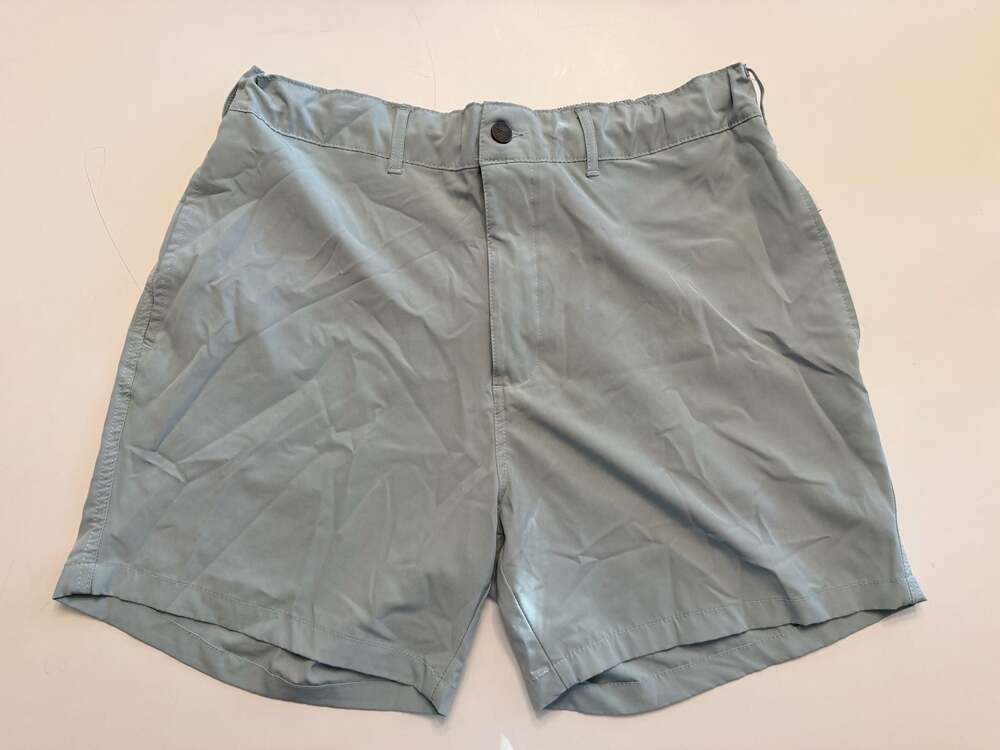 Onia Men's Light Blue Hybrid Performance Drawstring Shorts Size XL/TG